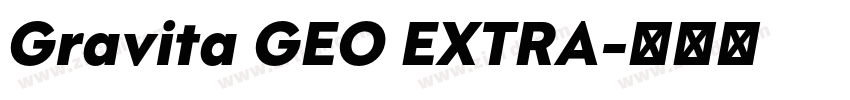 Gravita GEO EXTRA字体转换